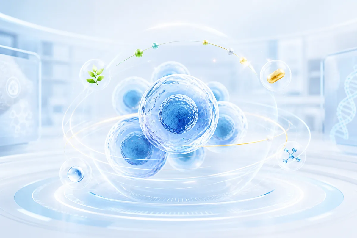 五养综合调理养细胞健康服务科技视觉